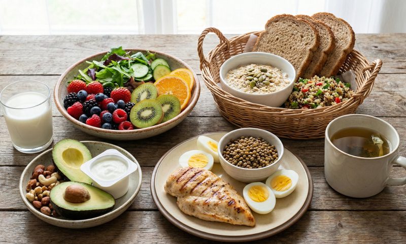 beginner friendly day of healthy eating