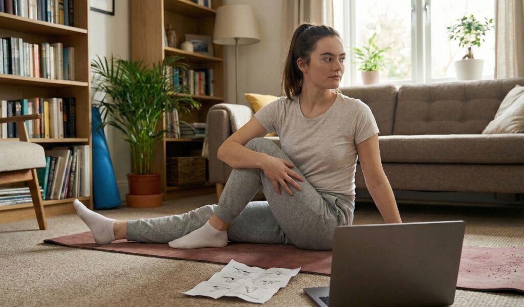 stretching routine for beginners at home